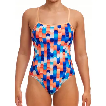 Dámské plavky Plavky FUNKITA Tail End - Jednodílné, úzká ramínka, velikost 12 (UK34) M