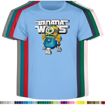 Chlapecké tričko detske-levne-bavlnene- tricko-mimon-hvezdne-valky-r2d2 Barva: Sky blue - nebesky modrá, velikost: 104