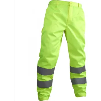 montérky VÝSTRAŽNÉ PRACOVNÍ KALHOTY ŽLUTÉ VWTC07 3XL