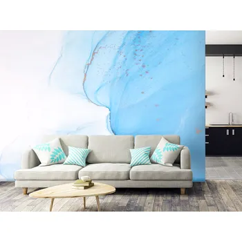 Tapeta Tapeta světle modrý mramor