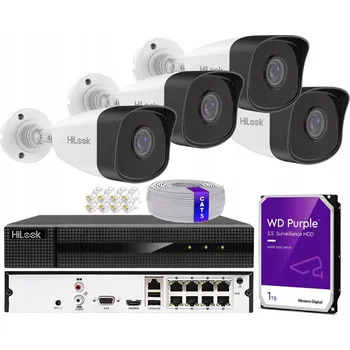 Bezpečnostní kamera IP kamera tubusová (bullet) Hikvision IP 5 Mpx 4KamIPCAM-B5, 8kanálový rekordér s PoE, MD2.0 HiLook 5 Mpx