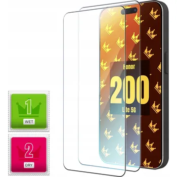 Pouzdro na mobilní telefon Tvrzené sklo Kingglass pro Honor 200 Lite 2 ks
