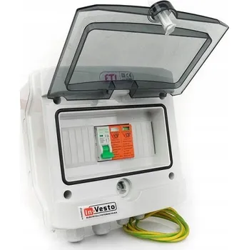 modulární přístroj a rozvaděč ROZVADĚČ PV AC 1-FÁZOVÝ B20 FOTOVOLTAIKA T2