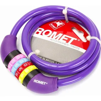 Zámek na kolo Zabezpečení kola lankem Romet Zámek na kód SL602 10x1000 mm /spirála