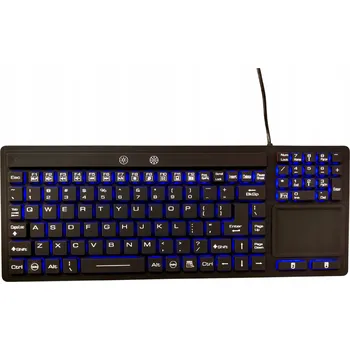 Klávesnice Průmyslová silikonová klávesnice IP68 Vodotěsná, TOUCHPAD, drátová USB