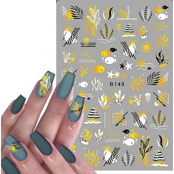 samolepka Samolepky na nehty Vzory VODA LÉTO / DOVOLENÁ