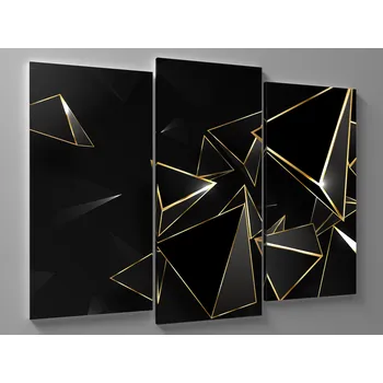 Obraz 3D obraz zlaté střepy Rozměr: 60 x 40 cm