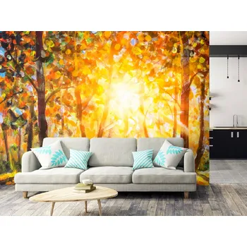 Tapeta Tapeta malba podzimní krajina