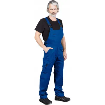 montérky Pracovní kalhoty s laclem LH-BISTER modré, velikost 48