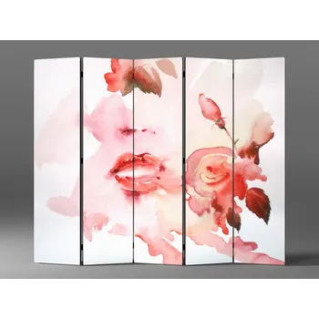 Paraván Paraván žena a růže Rozměr: 225 x 180 cm