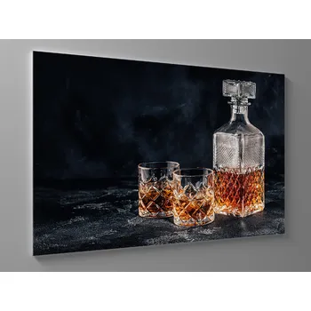 Obraz Obraz karafa a whiskey Rozměr: 60 x 40 cm