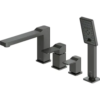 Vodovodní baterie OMNIRES - SLIDE vanová baterie 4-otvorová grafit /GR/ SL7732GR