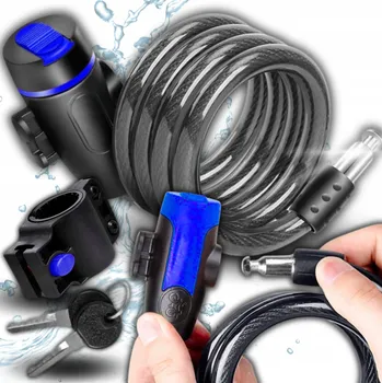 Zámek na kolo Zabezpečení kola lankem Springos ZÁMEK NA KOLO LANKOVÝ NA KLÍČ