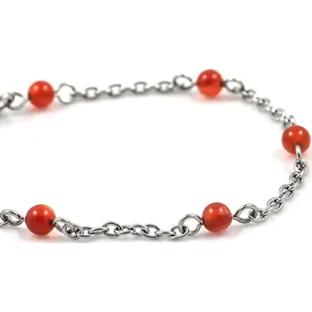 Náramek Náramek Řetízkový s karneolem