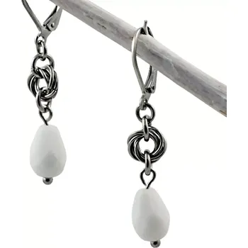 Náušnice Náušnice Bílé kapky