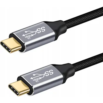 Datový kabel Kabel PAWONIK USB-C - USB-C 1,5 m černý