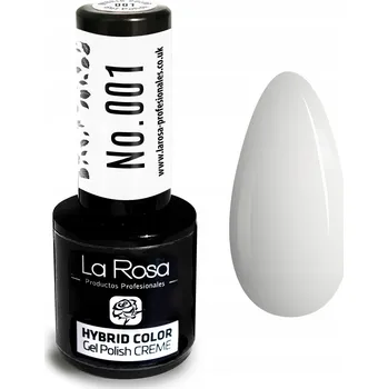 Lak na nehty Hybridní lak barevný lak La Rosa White 9 ml