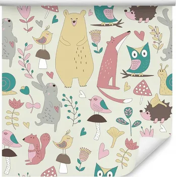 Tapeta Tapeta pro děti - lesní zvířátka /210254536