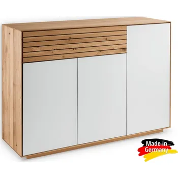 Komoda Komoda/prádelník z masivu dub Roma Germany - Dub celomasiv/bílá Kód: ROMA-31