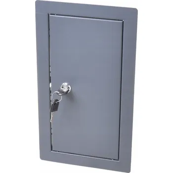 Obraz REVÍZNÍ DVÍŘKA GRAFITOVÁ KOVOVÁ NA KLÍČEK 15X25cm