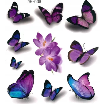 Tetování Smyvatelné tetování pro děti MOTÝLI RH008