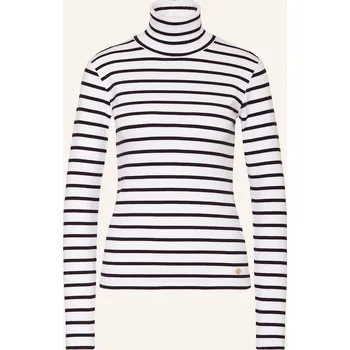 Dámské tričko Riani Dámské Tričko S Rolákem, bílá / tmavě modrá, 44