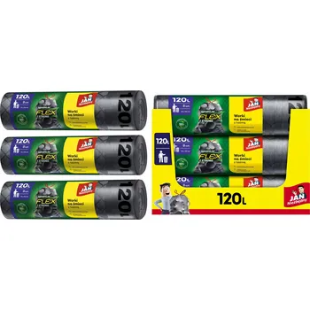 Pytle na odpadky Pytle na odpad Flex&Strong Jan Niezbędny Pružné 120L 70x110cm 3x8 ks