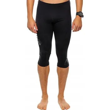 Dámské legíny Pánské sportovní legíny 3/4 délky z polyamidu, černé - Race Cuna S