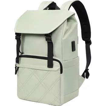 Městský batoh Dámský Batoh na notebook Tigernu T-B9381 USB, světle zelený, vodotěsný