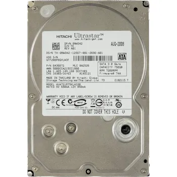 Interní pevný disk DELL 0NW342 750GB 7.2K 32MB SATA II 3.5'' HUA721075KLA330