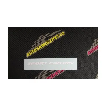 Polep vozidla SAMOLEPKA Sport edition 003 nápis (10 - červená) NA AUTO, NÁLEPKA, FÓLIE, POLEP, TUNING, VLASTNÍ TEXT, TISK, AUTOSAMOLEPKY.cz, POLEPY, OBRÁZEK, LOGO, SAMOLEPKY