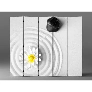 Paraván Bílý paraván leknín Rozměr: 225 x 180 cm