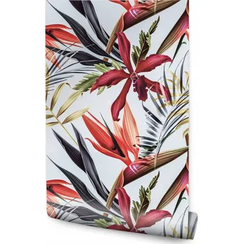 Fototapeta 10m TAPETA Tropické Květiny a Listy