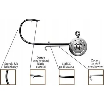 Rybářský háček Jigová hlavička Owner Precision Slim háček 1/0 3 g