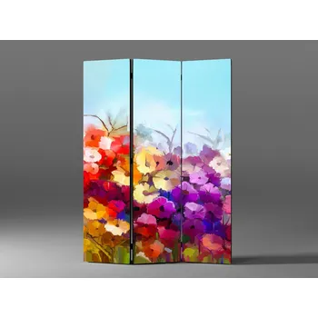 Paraván Paraván olejomalba květiny Rozměr: 135 x 180 cm
