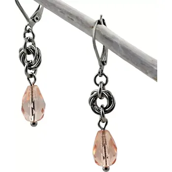 Náušnice Náušnice Růžové kapky