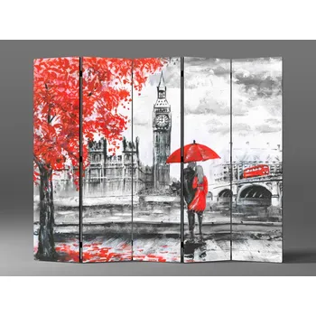 Paraván Paraván romantický londýn Rozměr: 225 x 180 cm
