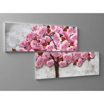 Obraz Obraz pohádkový růžový strom Rozměr: 80 x 40 cm