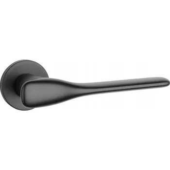 Dveřní kování Klika rozeta kulatá Orchide Slim černá APRILE