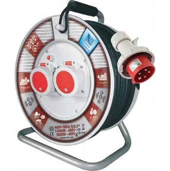 Prodlužovací kabel Prodlužovací Kabel na bubnu 5x2,5 guma 2x16A/5 30m