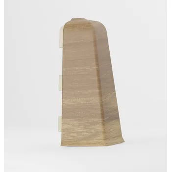 Podlahová lišta Vnější roh Salag PVC 7 x 75, délka 22 cm, Zlatý ořech