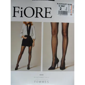 Dámské punčochy Punčochové kalhoty 8den Fiore EVE black-černé 2-S