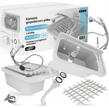 Obraz Jednokomorový dřez TRCR polypropylen bílý