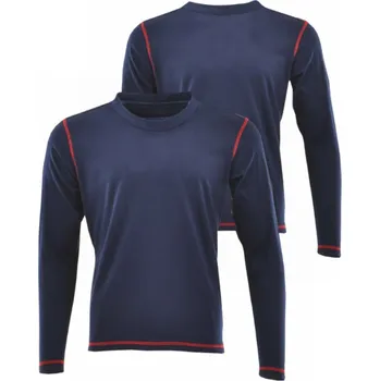 Pracovní tričko Keilor modré L nehořlavé antistatické s dlouhým rukávem