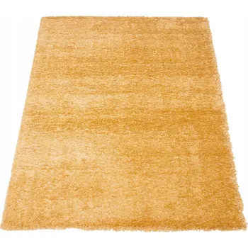 Koberec KOBEREC SHAGGY ŽLUTÝ DO OBÝVACÍHO POKOJE LOŽNICE MĚKKÝ PLYŠOVÝ KOBERCE 200X290