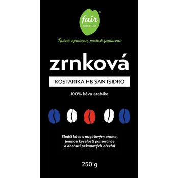 Káva Fairobchod Zrnková káva Kostarika HB San Isidro, 1000 g