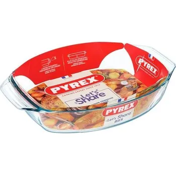 pekáč Skleněný pekáč s uchy PYREX 38x27cm/4l., borosilikát