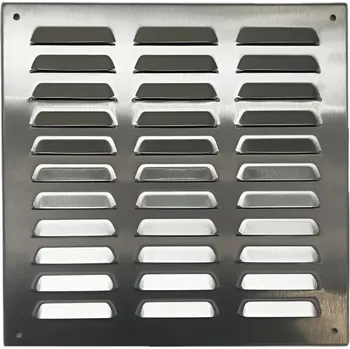 Větrací mřížka Větrací mřížka se síťovinou nerez 260x260 mm