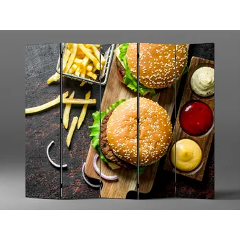Paraván Paraván americké burgery Rozměr: 225 x 180 cm