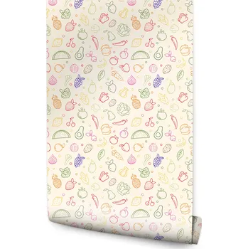 Fototapeta Tapeta do Jídelny barevná Zelenina a Ovoce Vintage